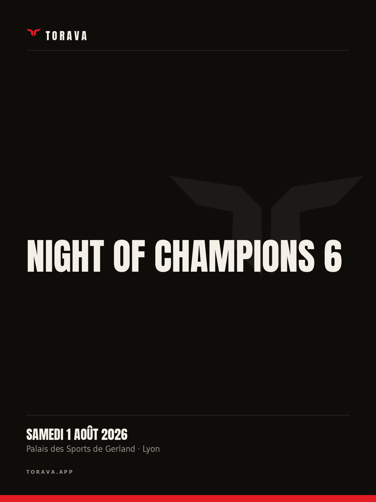 Affiche — Night of Champions 6