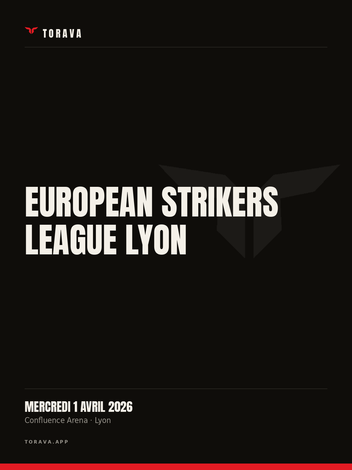 Affiche — European Strikers League Lyon