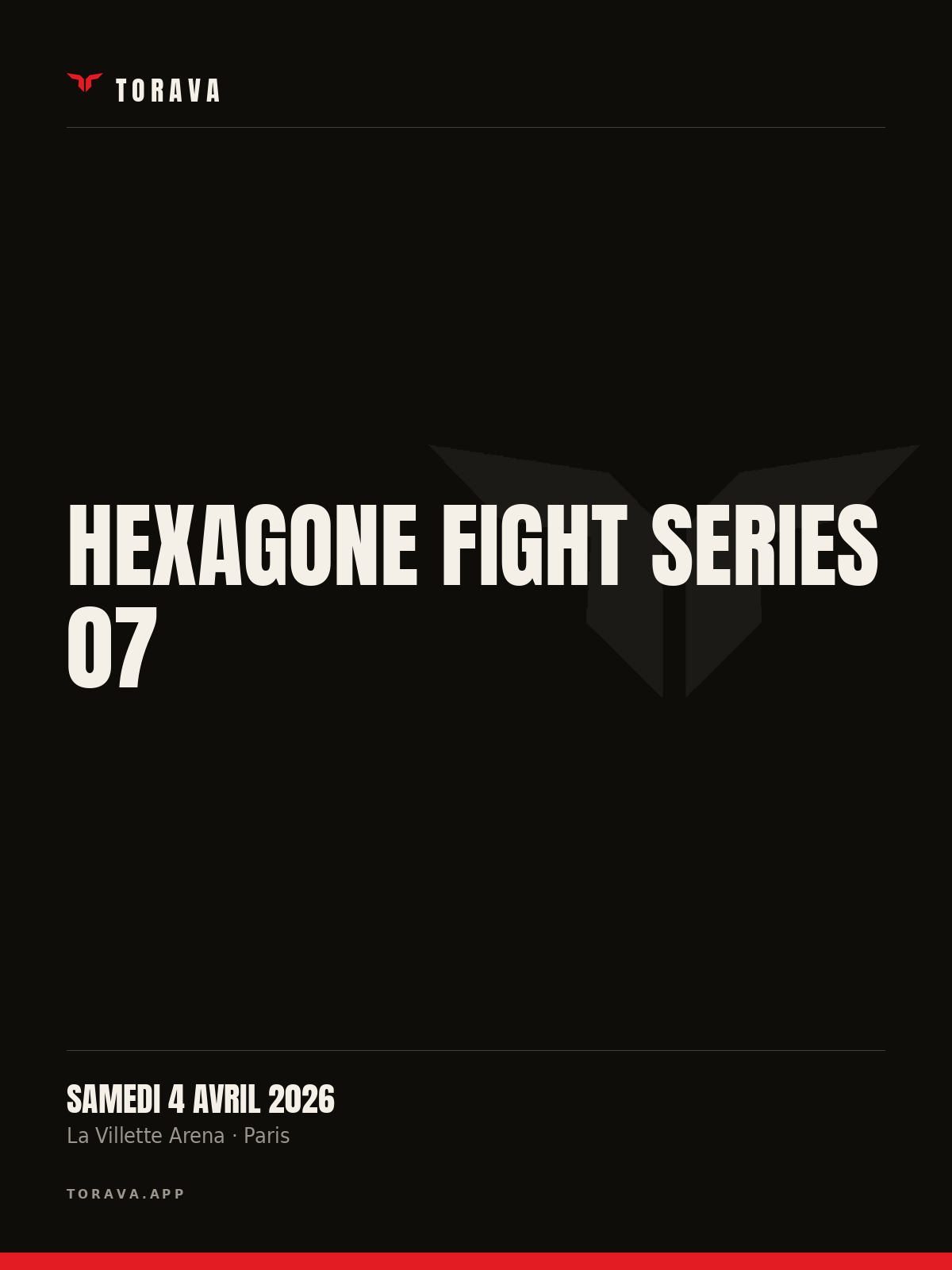 Affiche — Hexagone Fight Series 07